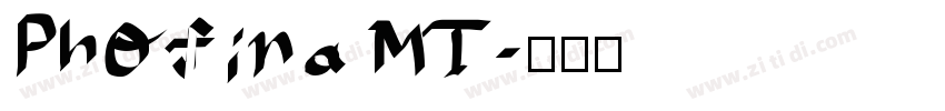 Photina MT字体转换